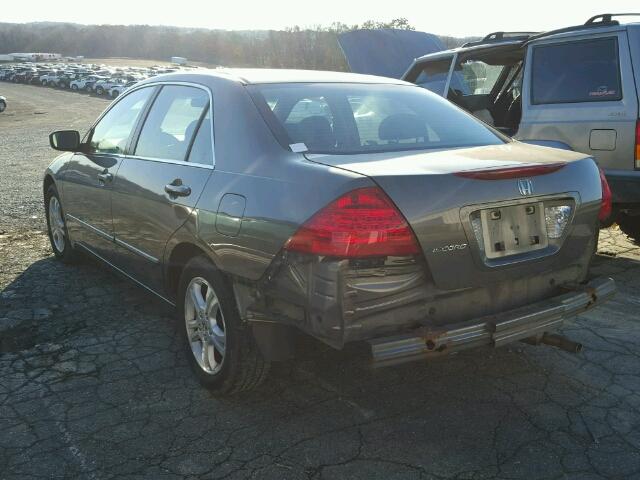 1HGCM55776A157551 - 2006 HONDA ACCORD EX GRAY photo 3