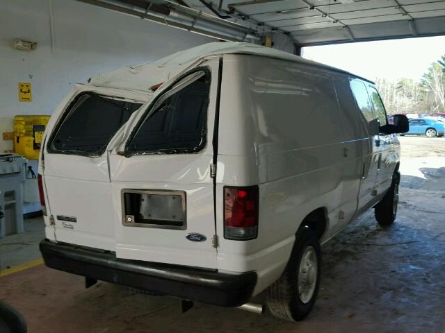 1FTNE14W18DB08210 - 2008 FORD ECONOLINE WHITE photo 4