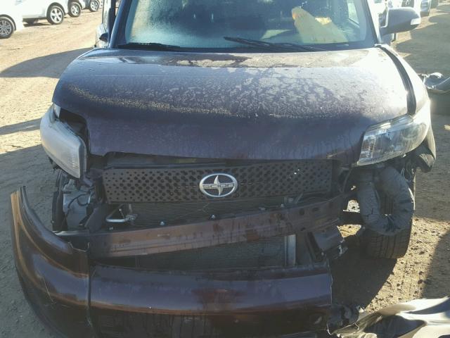 JTLKE50E981002326 - 2008 SCION XB BURGUNDY photo 7