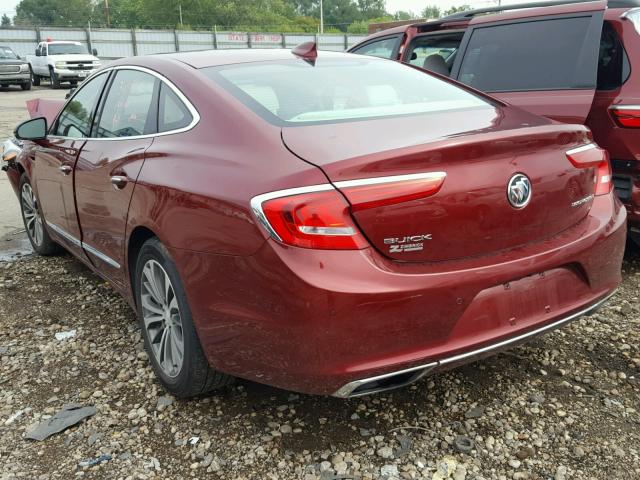1G4ZP5SS5HU137076 - 2017 BUICK LACROSSE E MAROON photo 3
