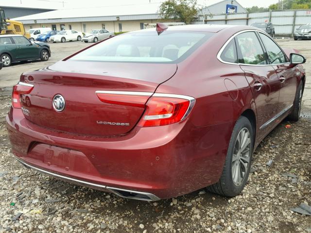 1G4ZP5SS5HU137076 - 2017 BUICK LACROSSE E MAROON photo 4