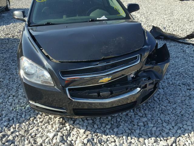 1G1ZC5E06CF220144 - 2012 CHEVROLET MALIBU 1LT BLACK photo 9