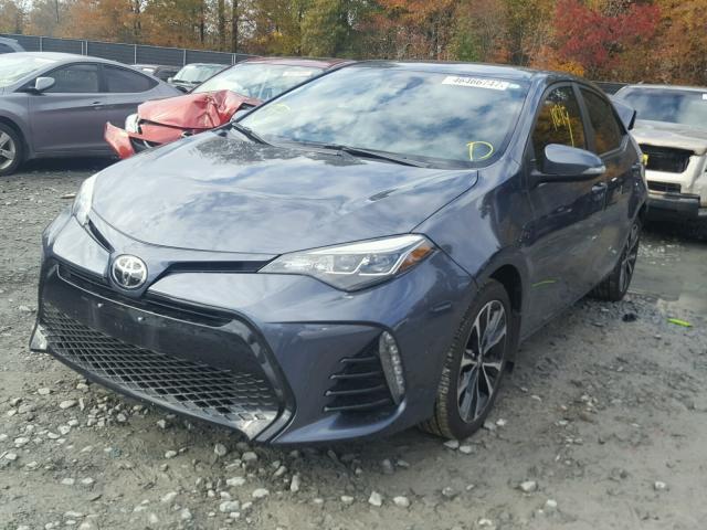 5YFBURHE0HP610077 - 2017 TOYOTA COROLLA L GRAY photo 2