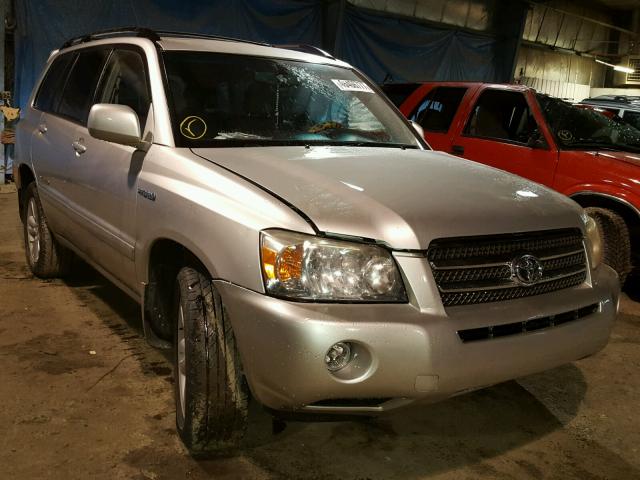 JTEEW21A760028440 - 2006 TOYOTA HIGHLANDER SILVER photo 1