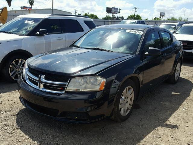 1B3BD4FB2BN501282 - 2011 DODGE AVENGER EX BLACK photo 2