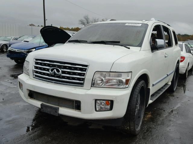 5N3AA08C28N908466 - 2008 INFINITI QX56 WHITE photo 2