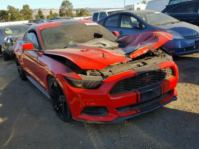 1FA6P8AM3F5337947 - 2015 FORD MUSTANG RED photo 1