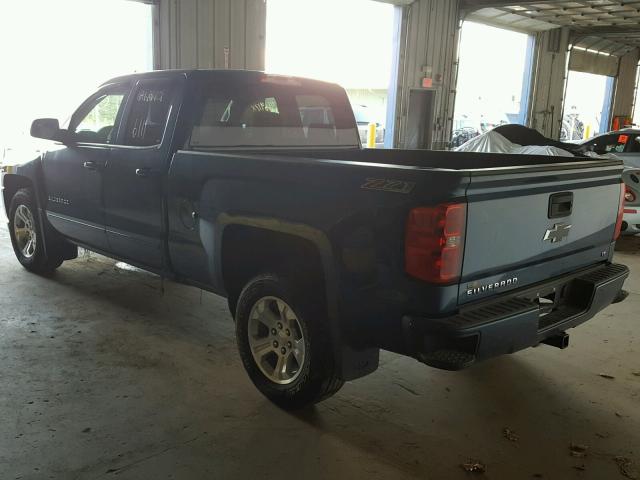 1GCVKREC8HZ305907 - 2017 CHEVROLET SILVERADO BLUE photo 3