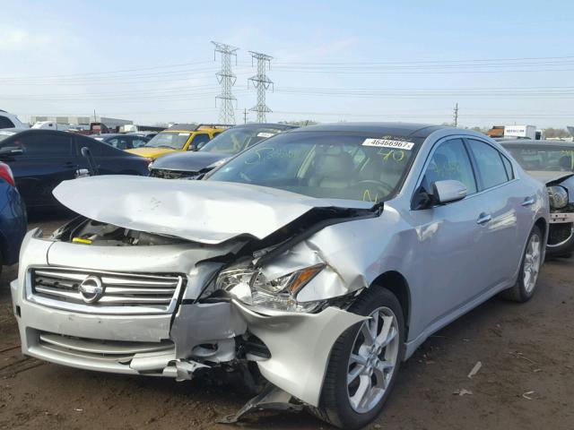 1N4AA5AP3DC816429 - 2013 NISSAN MAXIMA S SILVER photo 2