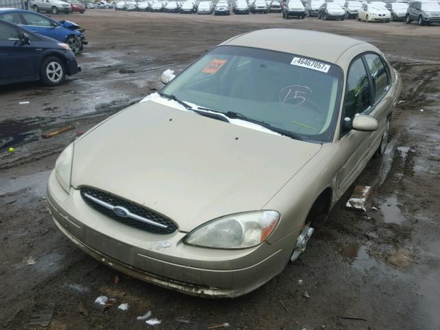 1FAFP55S91G234360 - 2001 FORD TAURUS SES TAN photo 2