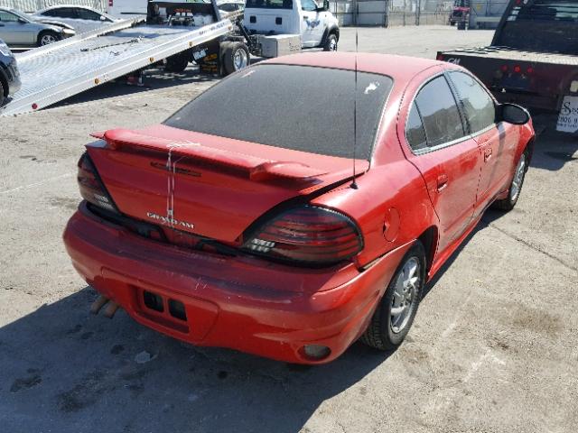 1G2NF52E93C144986 - 2003 PONTIAC GRAND AM S RED photo 4