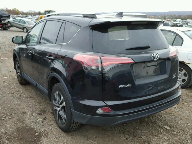 2T3BFREV4GW452183 - 2016 TOYOTA RAV4 LE BLACK photo 3