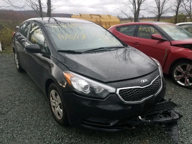 KNAFK4A63E5156829 - 2014 KIA FORTE LX BLACK photo 1