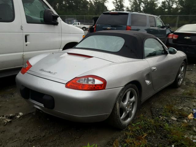 WP0CB29891U662245 - 2001 PORSCHE BOXSTER S SILVER photo 4