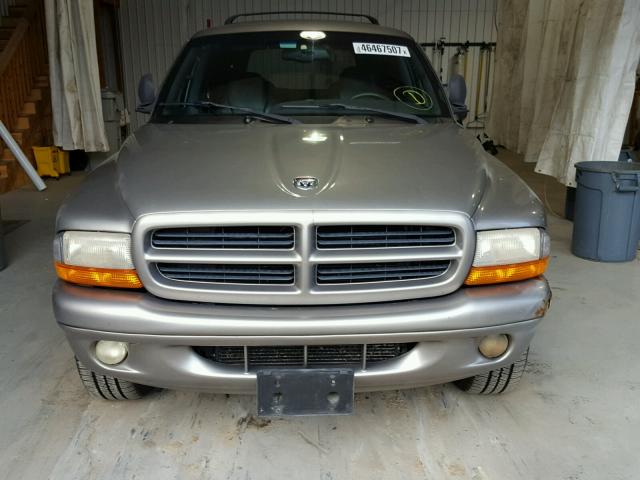 1B4HS28N9YF289989 - 2000 DODGE DURANGO SILVER photo 9