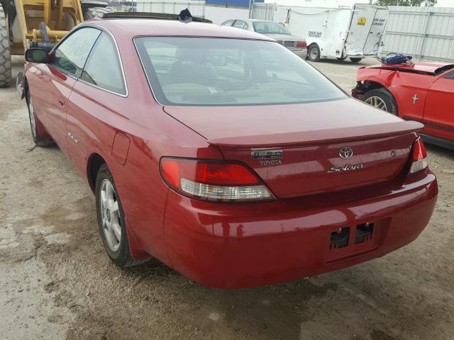 2T1CF22P9XC256297 - 1999 TOYOTA CAMRY SOLA RED photo 3