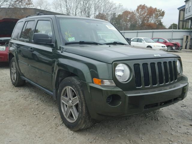 1J8FF28W97D353264 - 2007 JEEP PATRIOT SP GREEN photo 1