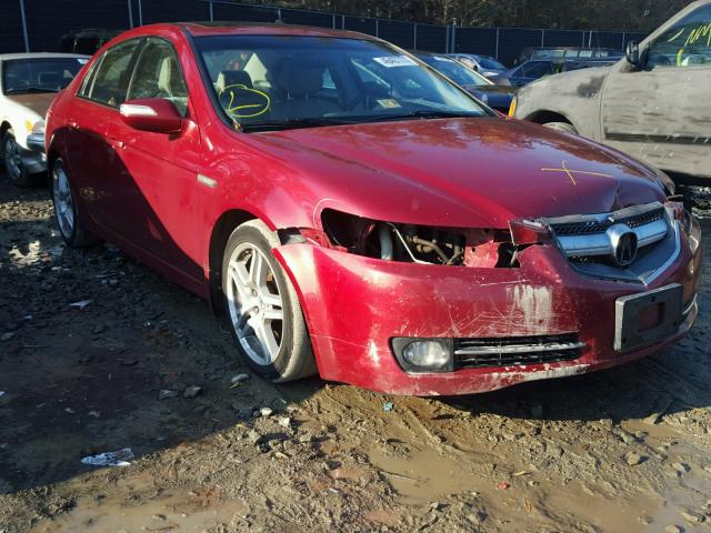 19UUA66297A021803 - 2007 ACURA TL RED photo 1