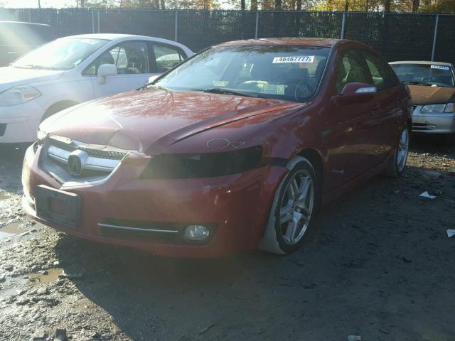 19UUA66297A021803 - 2007 ACURA TL RED photo 2