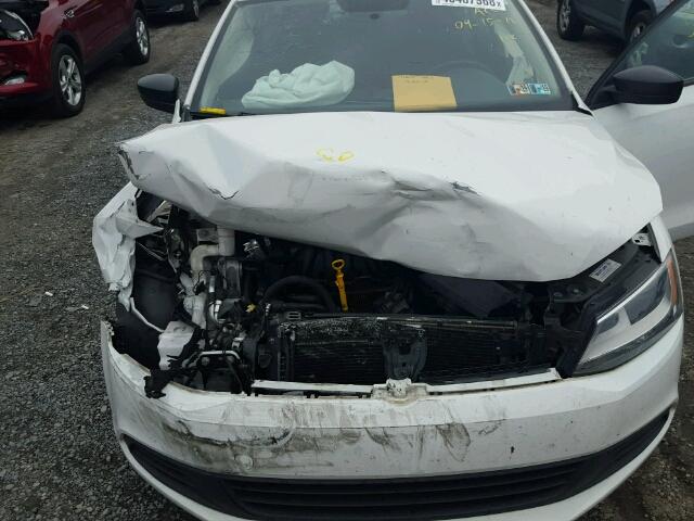 3VW1K7AJ1EM322520 - 2014 VOLKSWAGEN JETTA BASE WHITE photo 7