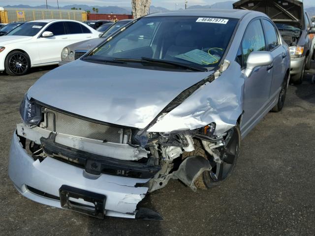 1HGFA168X6L046910 - 2006 HONDA CIVIC EX SILVER photo 2