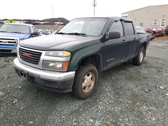 1GTDT136758185266 - 2005 GMC CANYON GREEN photo 2