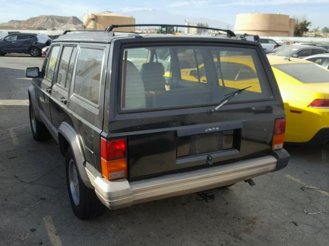 1J4FT78S1PL584797 - 1993 JEEP CHEROKEE C BLACK photo 3