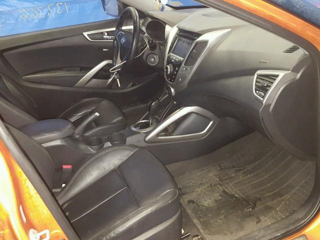 KMHTC6AD2FU219905 - 2015 HYUNDAI VELOSTER B ORANGE photo 5