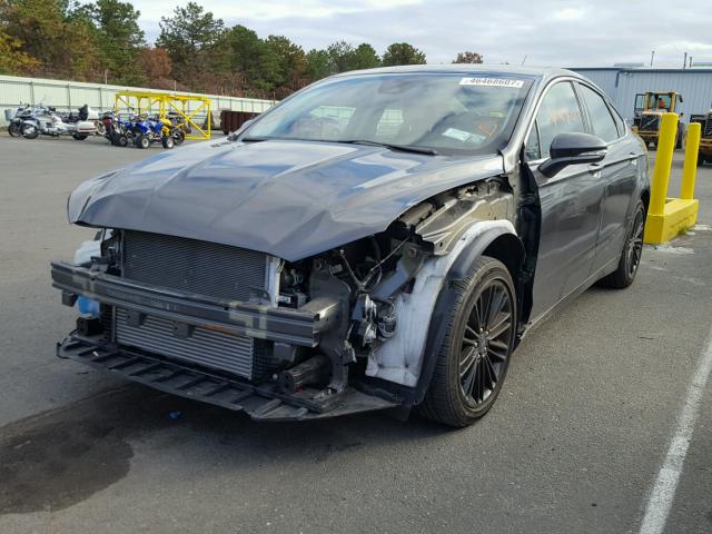 3FA6P0H92GR138552 - 2016 FORD FUSION SE GRAY photo 2