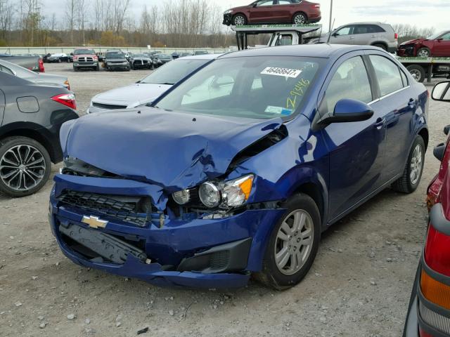 1G1JC5SG0D4187248 - 2013 CHEVROLET SONIC LT BLUE photo 2