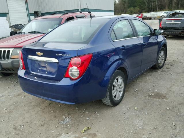 1G1JC5SG0D4187248 - 2013 CHEVROLET SONIC LT BLUE photo 4