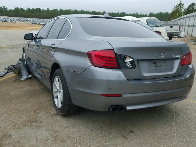 WBAXG5C52CDX05049 - 2012 BMW 528 I GRAY photo 3