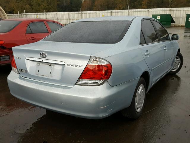 4T1BE32K06U674575 - 2006 TOYOTA CAMRY LE BLUE photo 4