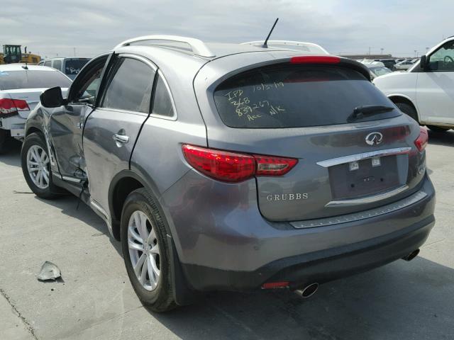 JN8CS1MU8HM141417 - 2017 INFINITI QX70 CHARCOAL photo 3