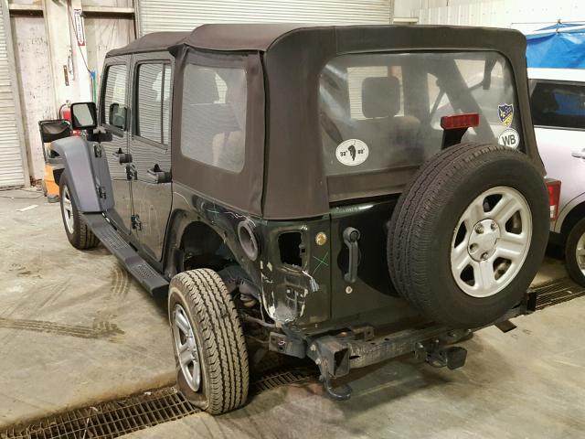 1J4BA3H17AL214806 - 2010 JEEP WRANGLER U GREEN photo 3