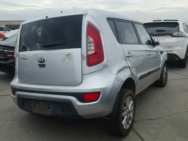 KNDJT2A67D7484305 - 2013 KIA SOUL + SILVER photo 4