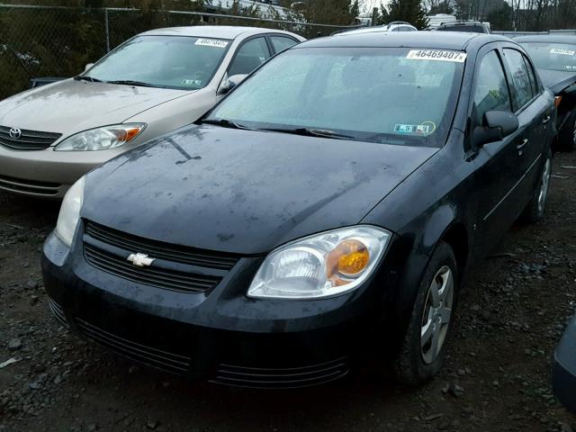 1G1AK58F987194351 - 2008 CHEVROLET COBALT LS BLACK photo 2