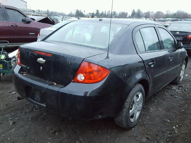 1G1AK58F987194351 - 2008 CHEVROLET COBALT LS BLACK photo 4