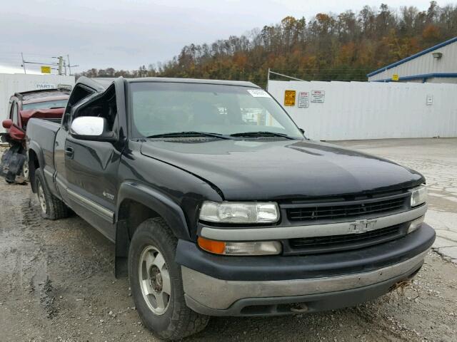 1GCEK19T21E113990 - 2001 CHEVROLET SILVERADO BLACK photo 1