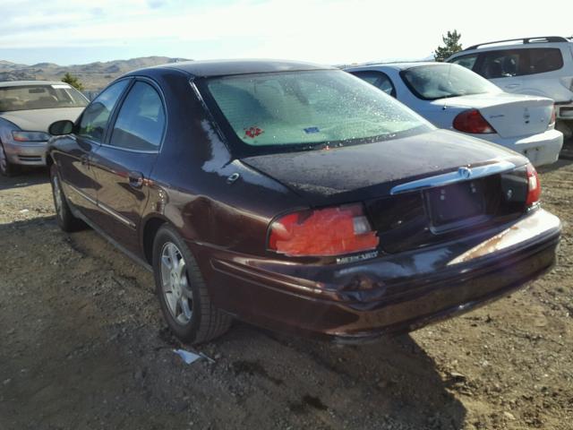 1MEFM55S31G646730 - 2001 MERCURY SABLE LS P MAROON photo 3