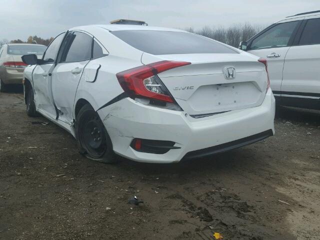 19XFC2F50GE021352 - 2016 HONDA CIVIC LX WHITE photo 3