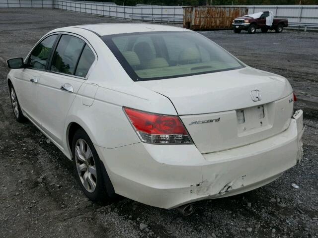 1HGCP36879A016888 - 2009 HONDA ACCORD EXL WHITE photo 3