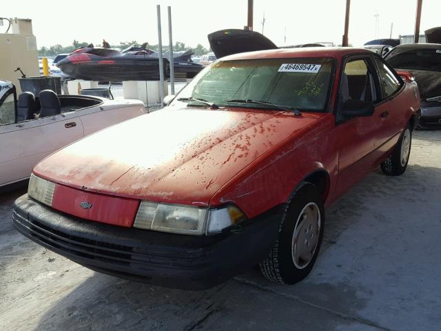 1G1JC144XR7260398 - 1994 CHEVROLET CAVALIER V RED photo 2