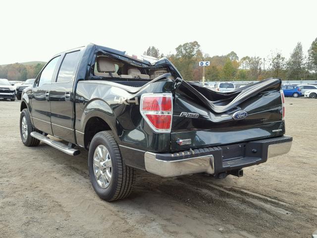 1FTFW1EF9DFB29661 - 2013 FORD F150 SUPER BLACK photo 3