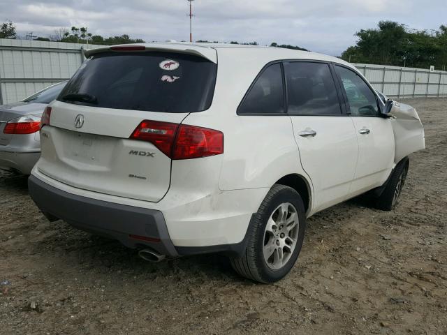 2HNYD28288H542487 - 2008 ACURA MDX WHITE photo 4