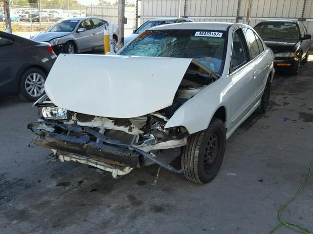 4A3AA46G42E118827 - 2002 MITSUBISHI GALANT ES WHITE photo 2