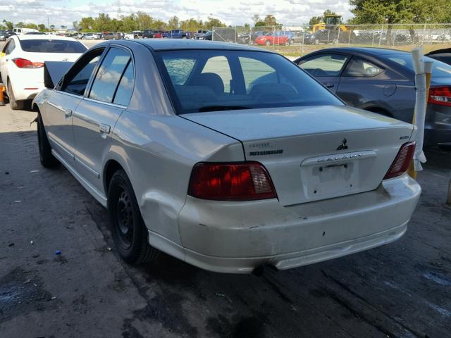 4A3AA46G42E118827 - 2002 MITSUBISHI GALANT ES WHITE photo 3