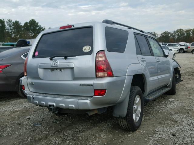 JTEZU14R450057265 - 2005 TOYOTA 4RUNNER SR SILVER photo 4