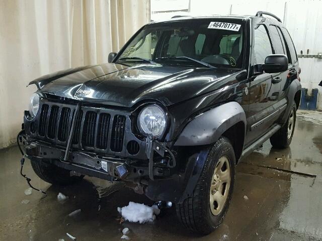 1J4GL48K07W646501 - 2007 JEEP LIBERTY BLACK photo 2