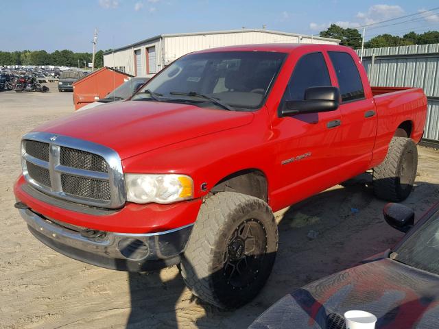 3D7KU28C84G239052 - 2004 DODGE RAM 2500 S RED photo 2